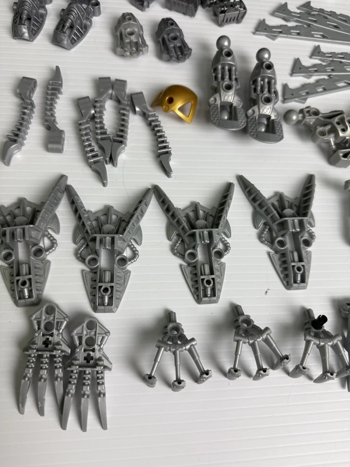Lego Technic Bionicle Hero Factory armas de plata, rótulas, enchufes, torso Foto 2 de 4