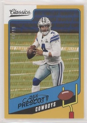 2021 Panini Classics Timeless Tributes Gold 41/99 Dak Prescott #50 0ac9