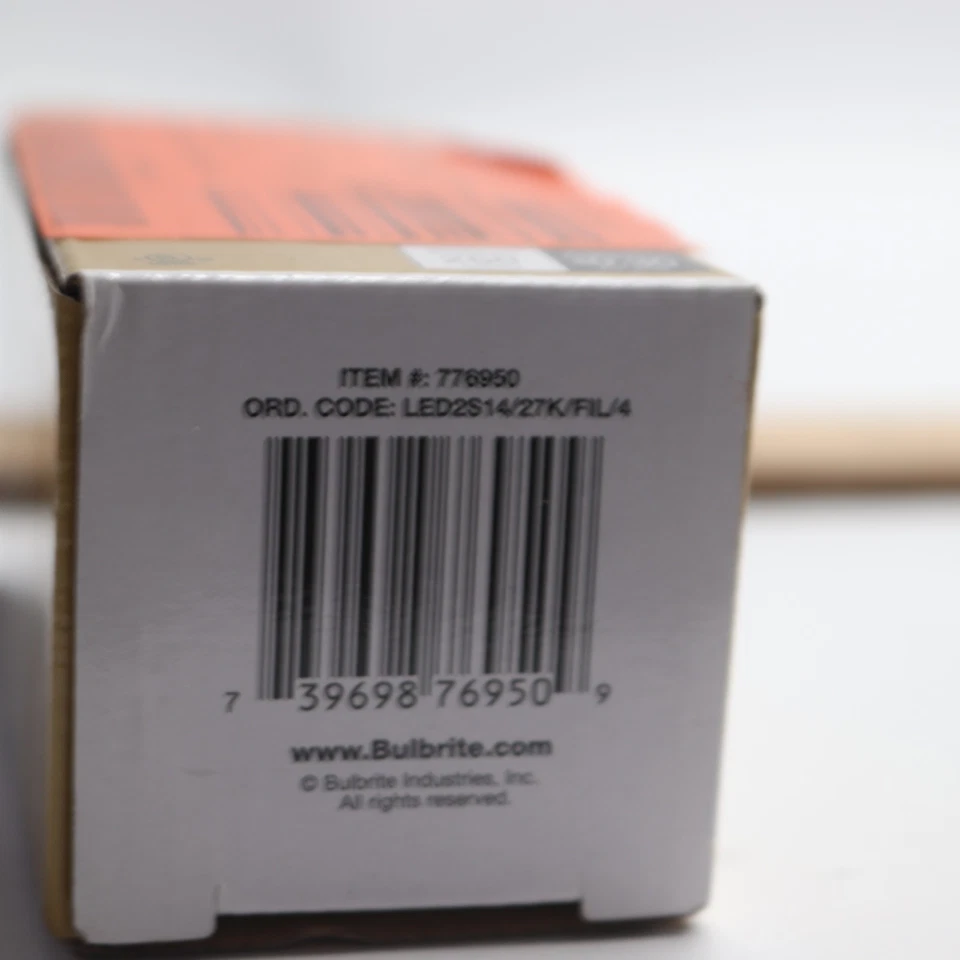 Bulbrite Filament LED Bulb Dimmable 2700K Warm White S14 2.5W 776950 - Image 2 of 4