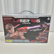 Amosting Laser Tag Guns & Vests 4 Player Set Indoor Outdoor Toy New Open Box!