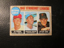 1968  TOPPS #11  NATIONAL  LEAGUE STRIKEOUT  LEADERS   LOWER GRADE    DD#11