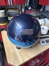 *USED - Bowling Ball - 15lb 900 Global "X-PONENT" PLUGGED AND RESURFACED