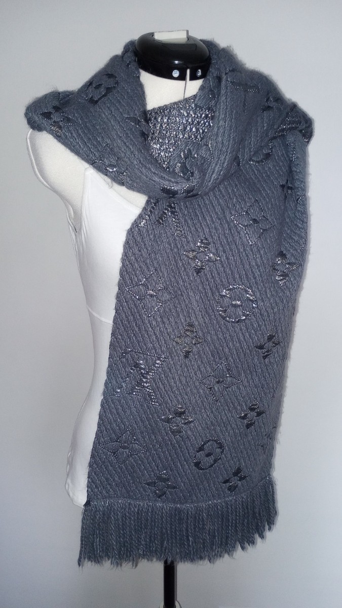 Women's scarf and cape Brand Louis Vuitton Gray 413287 (wool,silk