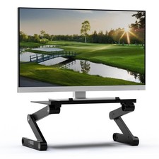 WorkEZ Monitor Stand, Single Mount Height Adjustable Monitor Riser for Desk, ...