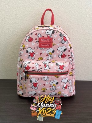 Loungefly Peanuts Snoopy & Woodstock Valentine's Day Mini Backpack