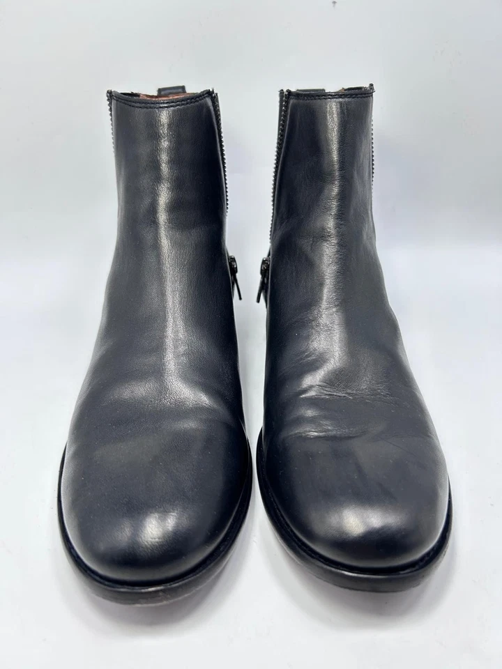 Botines Frye Carly de cuero Chelsea con cremallera para mujer talla 9,5 negros Foto 2 de 4