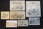 7 1884 Civil War Prints of Union Hospitals, Nurses, Surgeon's, Medical Doctors