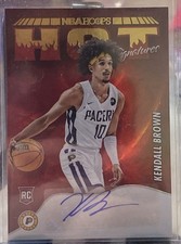KENDALL BROWN 2022-23 Panini Hoops Hot Signatures Rookie Autograph RC
