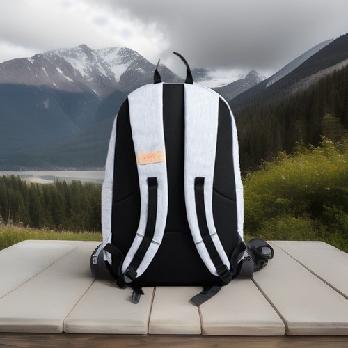 SUPERDRY VINTAGE GRAPHIC MONTANA BACKPACK IN GREY - Picture 2 of 3