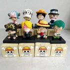 One Piece Shake Head Action Figure Luffy Zoro Sabo Chopper Law