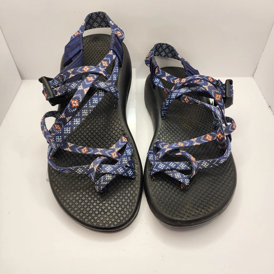 Chaco Z Cloud X2 Adjustable Dual Strap Toe Loop Aztec Geometric Sandals Women 7 - Image 2 of 4
