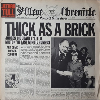 Jethro Tull - Thick As A Brick (LP, Album, RE, New) 1978 (VG+|VG+)