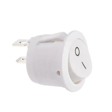 5pcs AC250V/6A 125V/10A Boat Rocker Switch White Toggle Switch