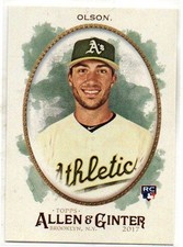 MATT OLSON 2017 TOPPS ALLEN & GINTER ROOKIE CARD #268 BRAVES A206