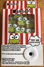 Sanrio Frog Keroppi 20 Ct Decorative String Lights 7.22 Feet 20 Ct Hello Kitty