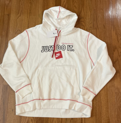 Men's Nike Sportswear JDI Just Do It Fleece Hoodie DD6223-101 NWT 2XL XXL 