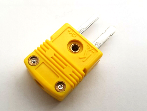 TYPE K THERMOCOUPLE MINI CONNECTOR PLUG, FLAT PIN - Picture 2 of 2