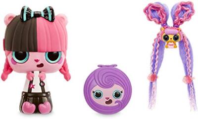 MGA 561873E7C - Pop Pop Hair Surprise 1 Figur, Puppe für Haarstyling, 3-in-1 Set