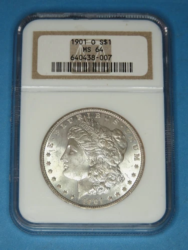 1901-O Morgan Silver Dollar NGC MS64 Certified #640438-007