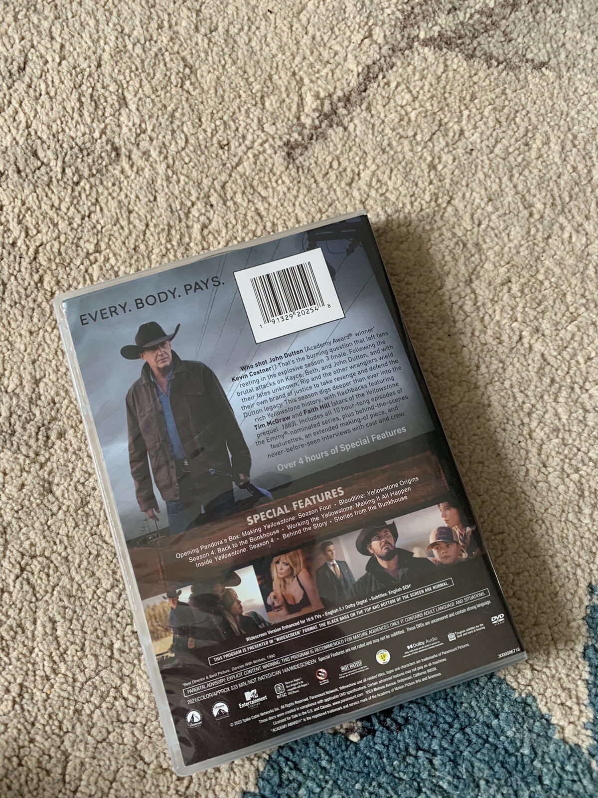 Yellowstone Season 4 Dvd Kevin Costner 191329202548 eBay
