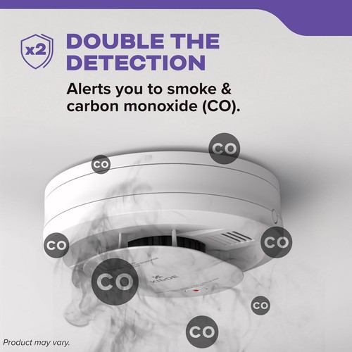 Kidde Smoke & Carbon Monoxide Detector AA Battery Powered Voice Alerts