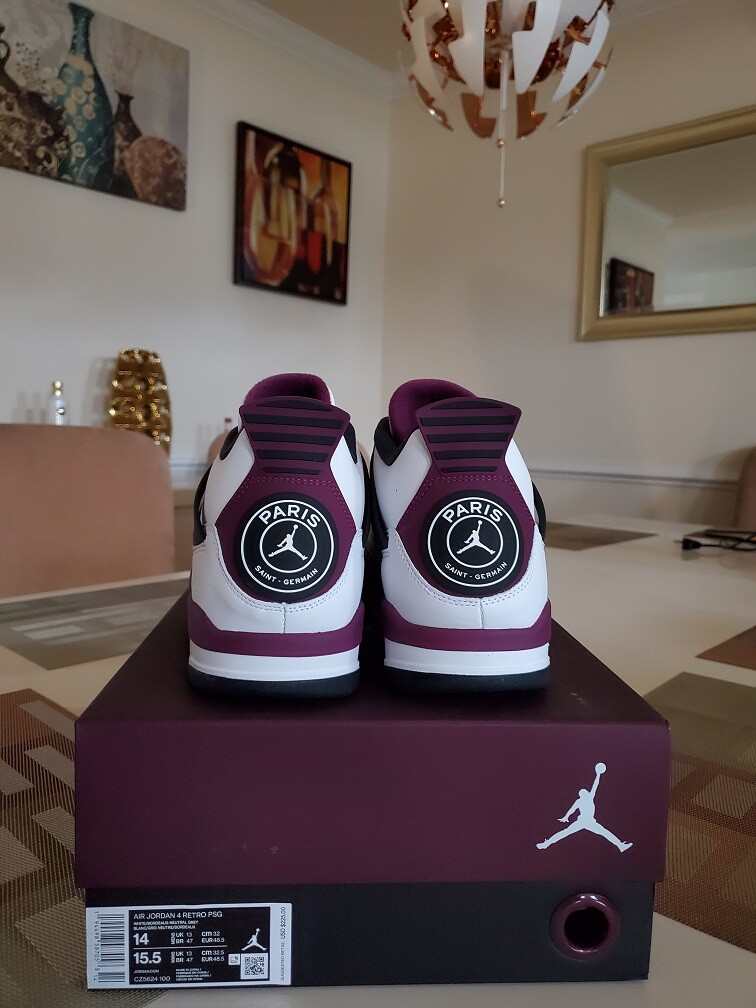 Nike Air Jordan 4 IV PSG Paris Saint-Germain Bred Cement UNC