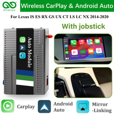 Wireless CarPlay Android Auto Mirror-Link For Lexus ES RX GS CT LS IS RC 2014-20