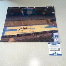JOHN WOODEN signed autographed 11X14 UCLA HOF COACH BECKETT BAS COA BB35540