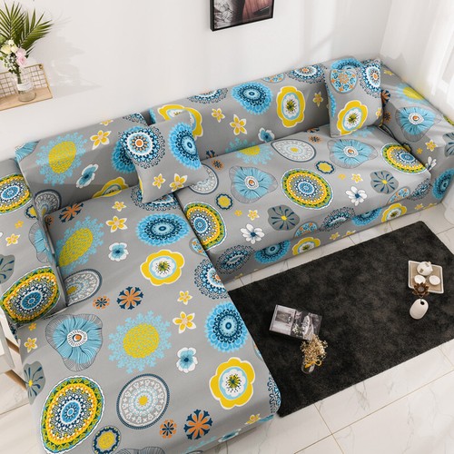 1-4 Seater L-Shape Sectional Stretch Sofa Covers Slipcovers Armchair Couch Cover - Picture 77 of 113