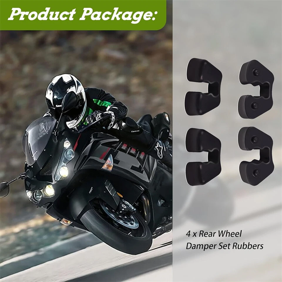 4 резиновых буфера амортизатора ступицы заднего колеса для Kawasaki Ninja ZX14 ZX14R 2006-2011 - Изображение 4 из 4