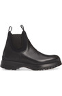 100% AUTHENTIC NEW MEN PRADA NOVO BLACK LEATHER CHELSEA BOOTS UK 12/US 13 — photo 2