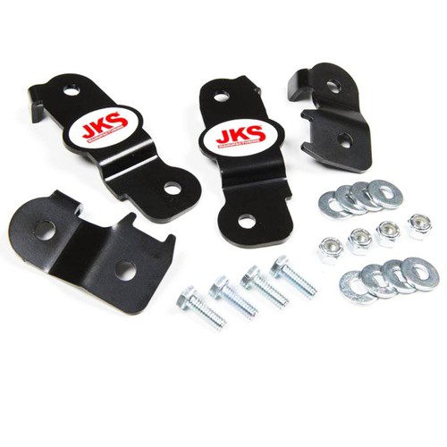 JKS Front & Rear Brake Line Relocation Brackets fits 2007-2018 Jeep Wrangler JK - Picture 2 of 3