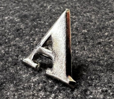 Civil War / 19th Century Police Letter 1" Stamped "A" SILVER Hat Insignia - NEW