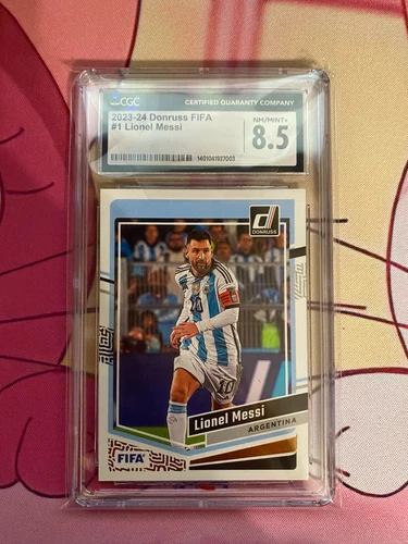 LIONEL MESSI 2023-24 DONRUSS FIFA #1 CGC 8.5