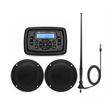 Marine Stereo System Bluetooth Audio Receiver Boat Radio Package for ATV UTV Car