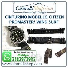 CINTURINO in GOMMA 20mm Nero per CITIZEN PROMASTER N.D. LIMITS WINDSURF (9360)