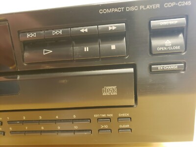 Sony CDP-C245 Compact Disc Player CD 5 Disk Carousel TESTED | eBay