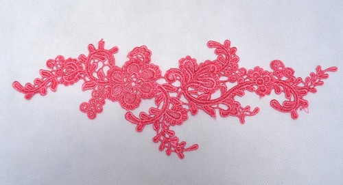 applique floreale pizzo cucita su fiore cotone toppa motivo pizzo vari colori - Foto 10 di 24