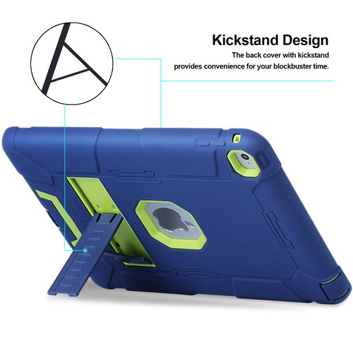 Military Shockproof Heavy Duty Rubber Hybrid Stand Case Cover For iPad Air2 9.7" - Picture 18 of 115