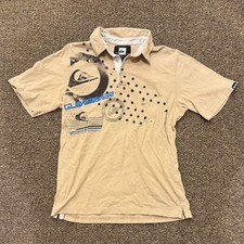 Quiksilver Tan and Cream Polo-shirts