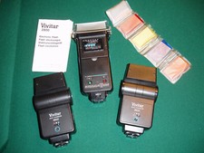Vintage Vivitar flash lot of 3: Zoom Auto Thyristor 2500 x1  Auto 2800 x2  