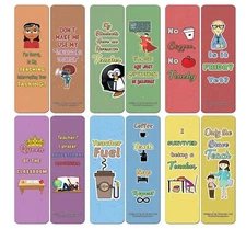 Funny Teacher Bookmark 12-Pack - Awesome Stocking Stuffers for Classroom and ...