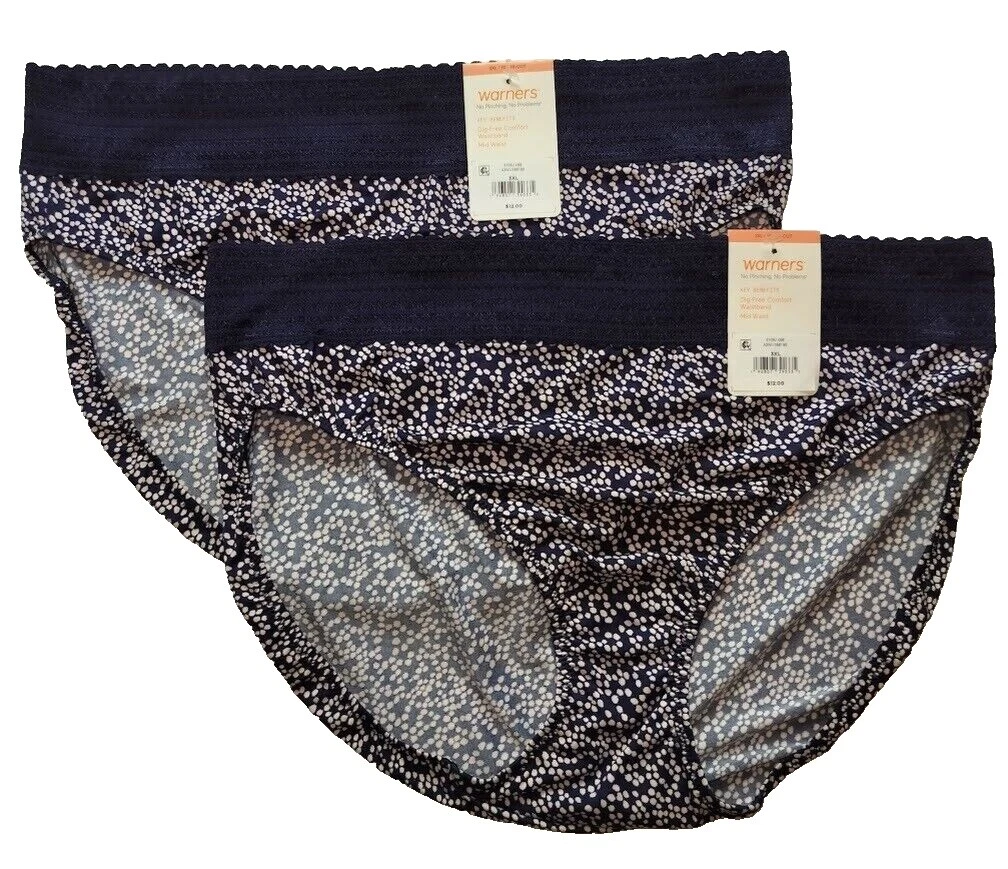 Warner's Striped Regular Size Panties for Women