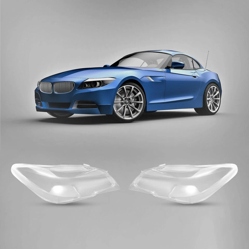Left & Right Headlight Cover Headlamp Lens Cover Clear For 2009-2016 BMW Z4 E89 Foto 4 de 4