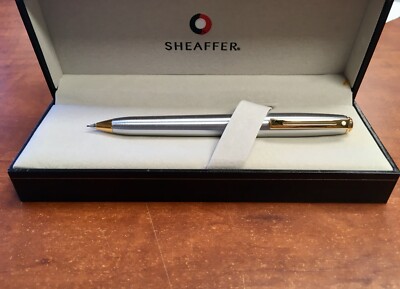 Sheaffer Prelude Brushed Chrome With Gold Plate Trim 0.7mm Pencil