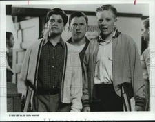 1992 Press Photo Danny Gerard, Jake Jundeff & Co-Star on "Brooklyn Bridge"