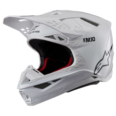 Alpinestars Supertech S-M10 Solid Helmets White Md