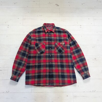 Vintage Marlboro Classics Wool Flannel Check Dad Shirt USA Made