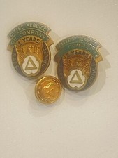 VTG.Cities Service Gas/Oil Co. Gold 1Year employee award tie/lapel pin Citgo