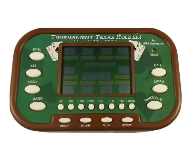 Tournament Texas Hold 'Em Handheld Electronic Casino Poker Game by MSR